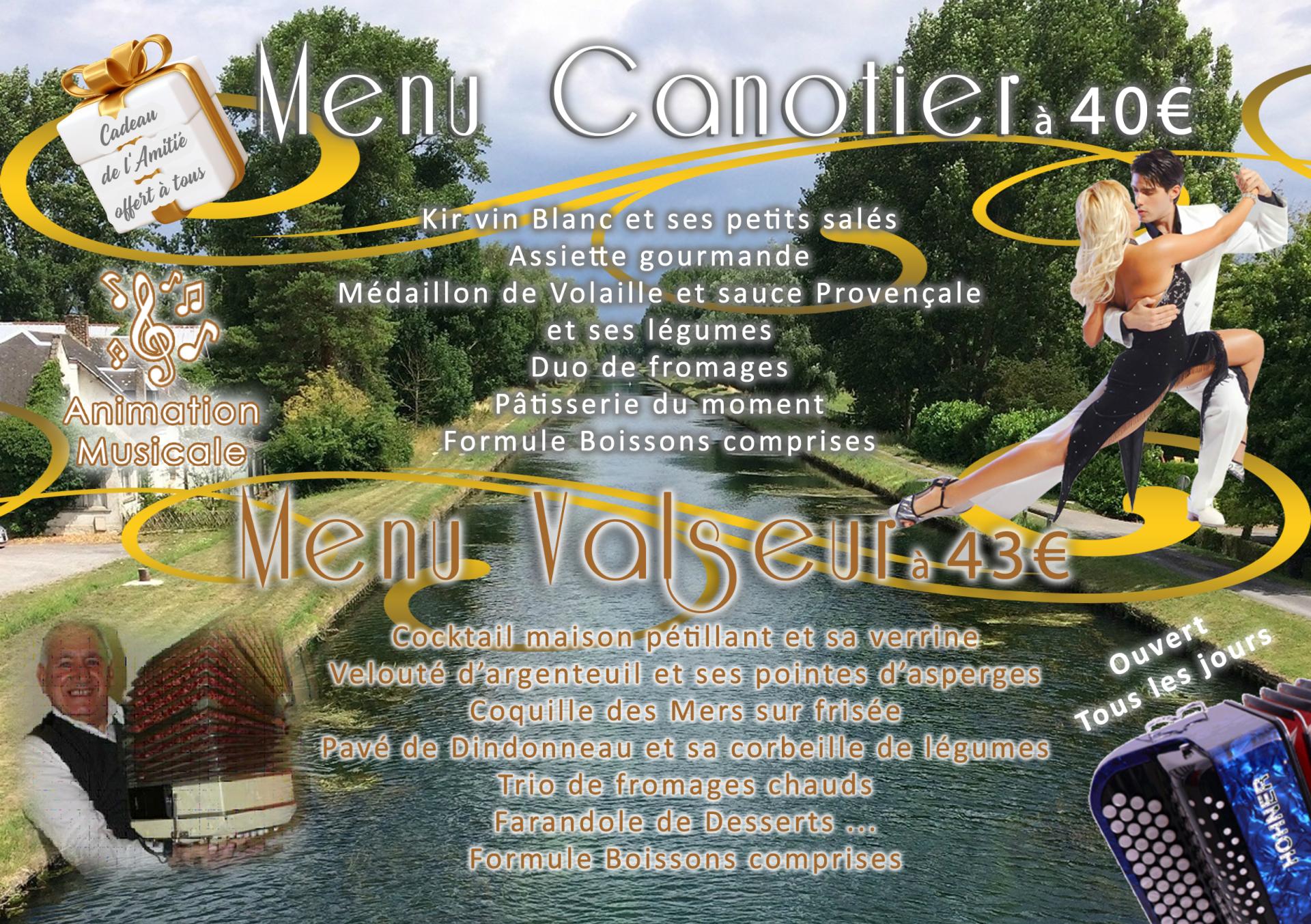 Menu canotier